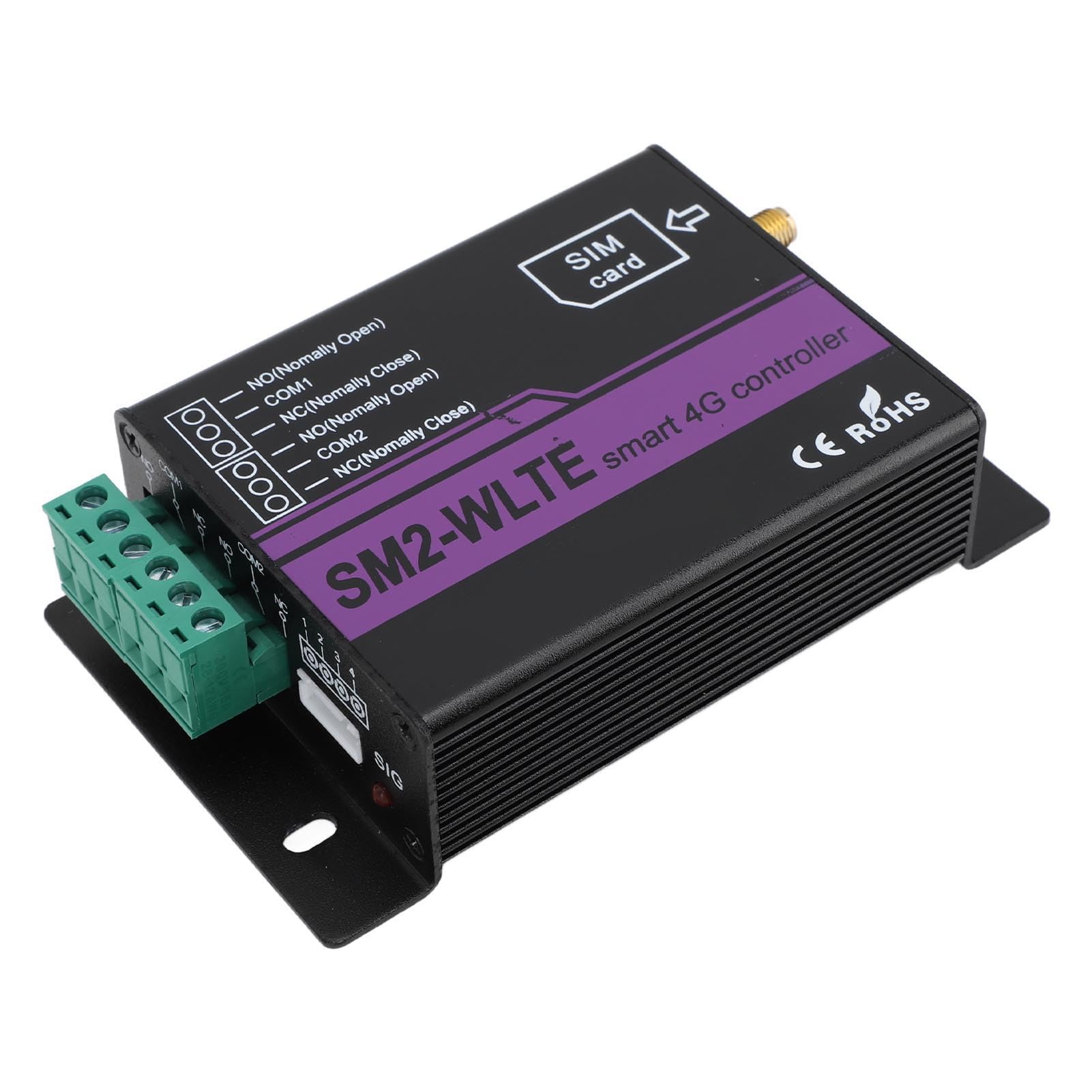 Rengue SM2 WLTE EA 4G gsm Interruptor de relé de Control Remoto de 2 Canales Red 4G APLICACIÓN Web Enlace de Temperatura y Humedad SMS Alarma de Corte de Energía con Sensor de