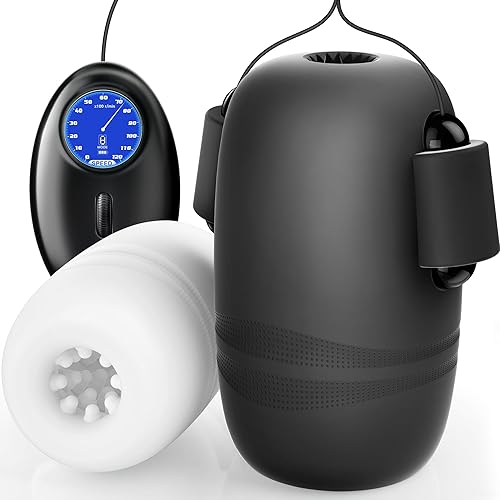 Miniatura 12 de Juguetes sexuales masculinos para hombres, masturbador masculino, vibrador de entrenamiento de pene con control de aplicación, juguete sexual