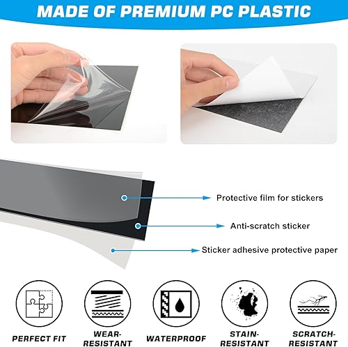 Miniatura 3 de 14 piezas de cubiertas de pilar B, cubiertas de panel de pilar de ventana central, resistentes a los rayones, accesorios exteriores decorativos para