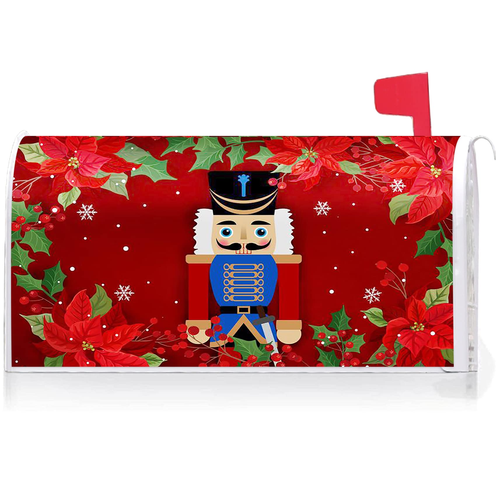 Amazon.com: Texupday Merry Christmas Nutcracker Poinsettia
