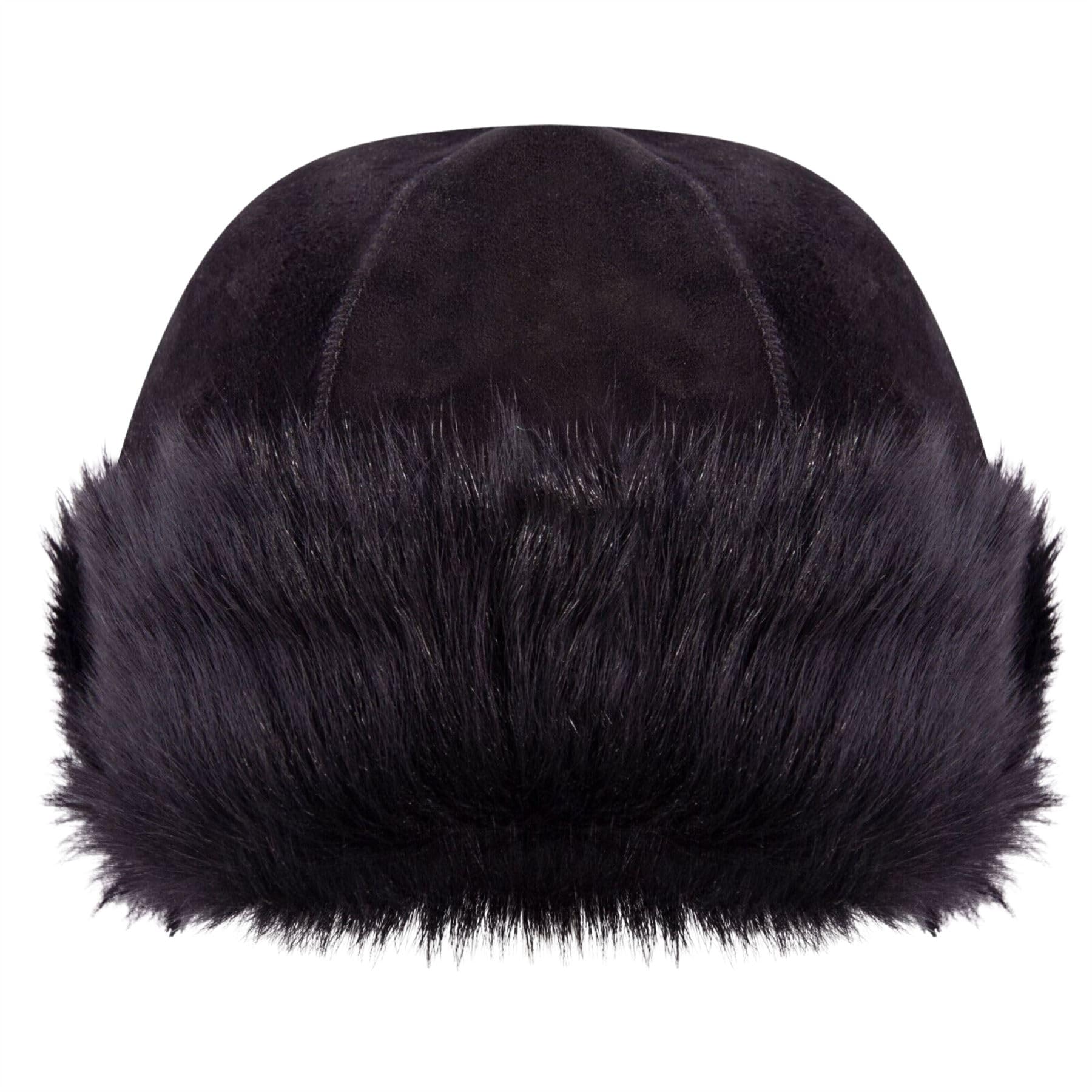 Infinity Leather Leather Company Sheepskin Shearling Leather Toscana Beanie Round Bucket Hat - Large