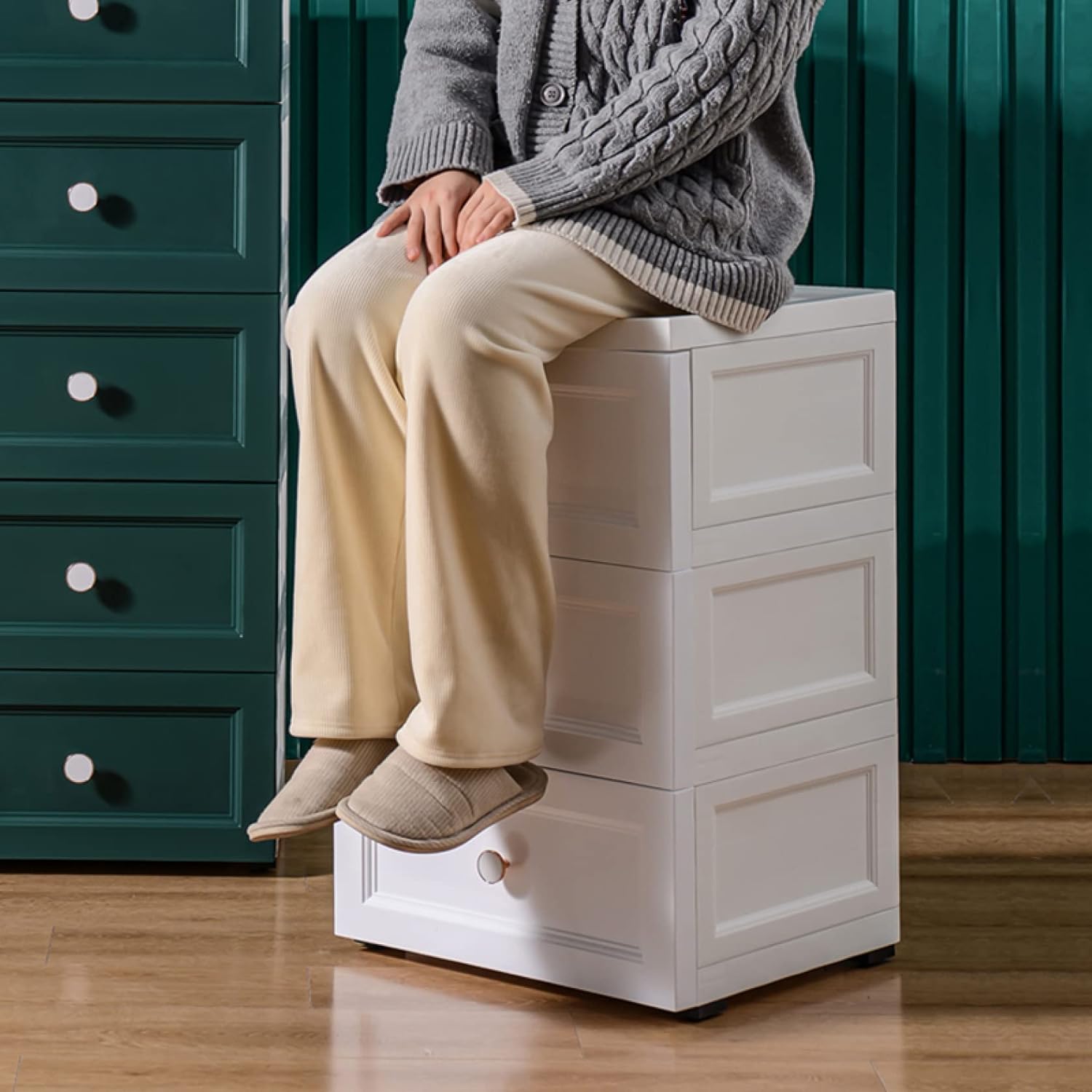 大幅値下げ☆ オーバーサイズ ホワイト ニットセーター アイラブ