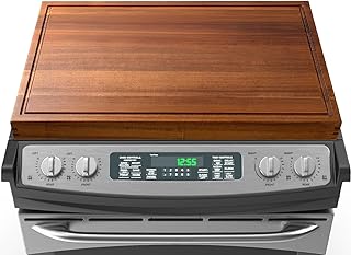 DAOYOUSKY 30x22 Acacia Noodle Board Stove Cover Wood with Handles, Wooden Stovetop Cover Cutting Board with Juice Groove for Gas Stove and Electric Stove Top, kitchen sink cover for counter space