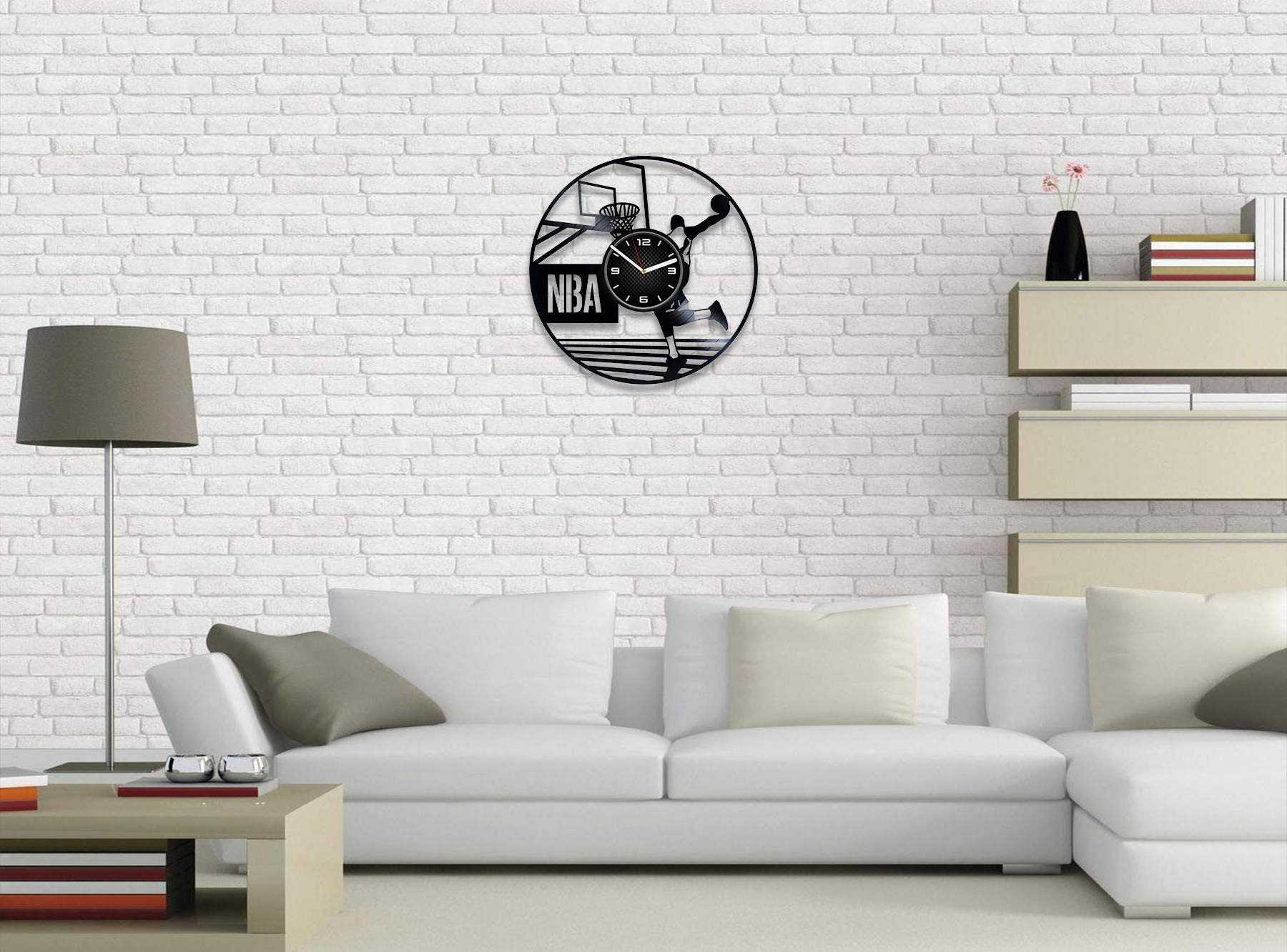 Amazon.co.jp: DecorStudioUA NBA 壁掛け時計 ラガー スポーツギフト