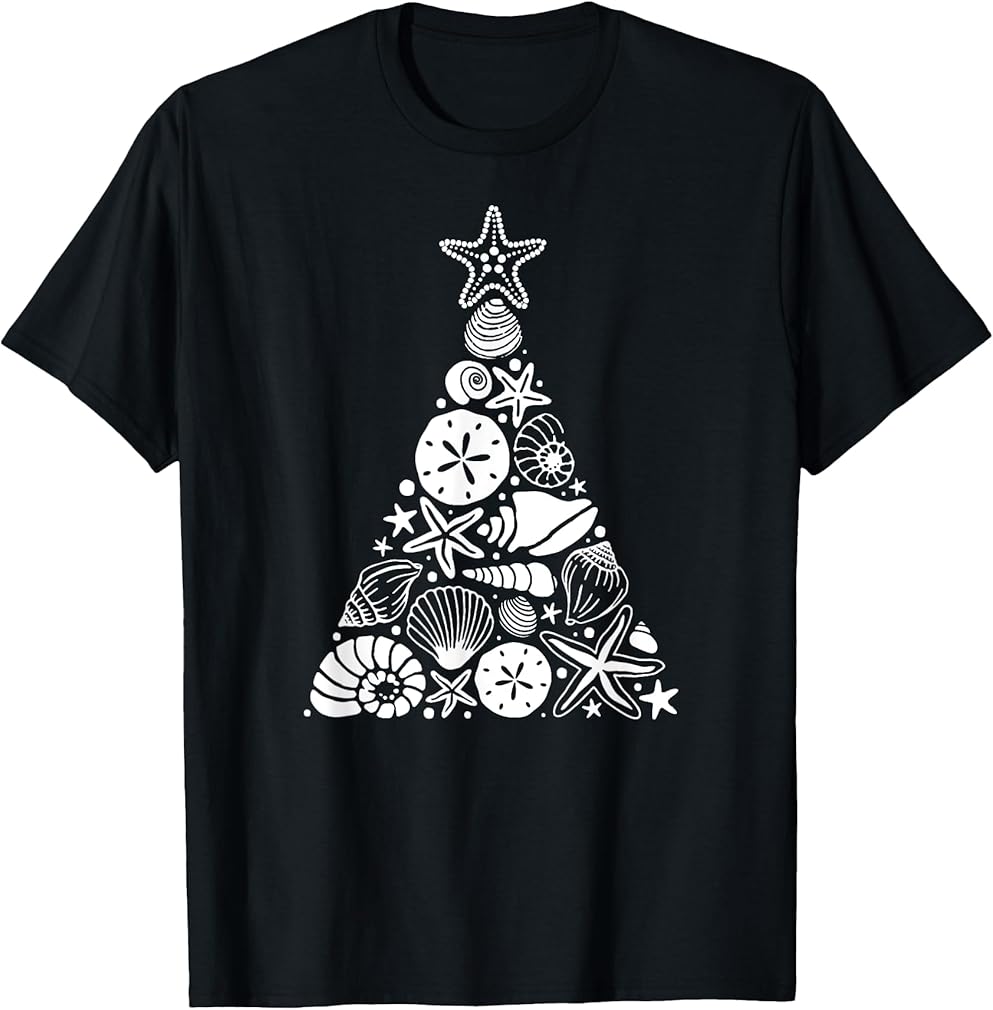 Christmas - Sea Shell Christmas Tree T-Shirt