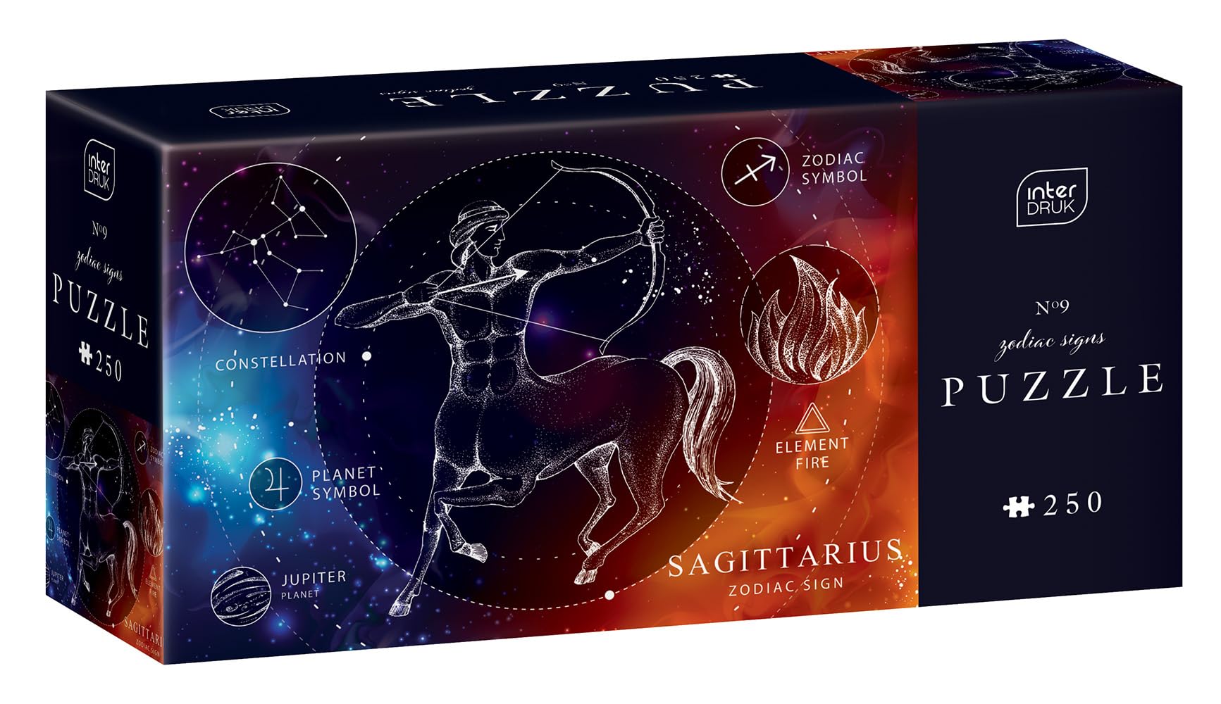 Interdruk - 250 Piece Jigsaw Puzzle for Adults - Zodiac Signs - Sagittarius