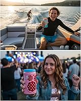 Vista 3 de Tapas de silicona para latas de bebidas (paquete de 6) – Fundas reutilizables para refrescos, cerveza y bebidas energéticas – Se adapta a latas