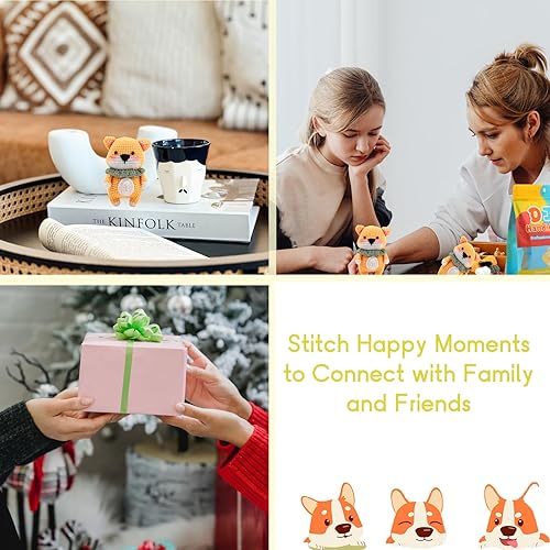 Miniatura 6 de MXCAZAOU Kit de ganchillo para principiantes, kit de ganchillo para adultos con tutoriales en video paso a paso y tutorial en papel, manualidades