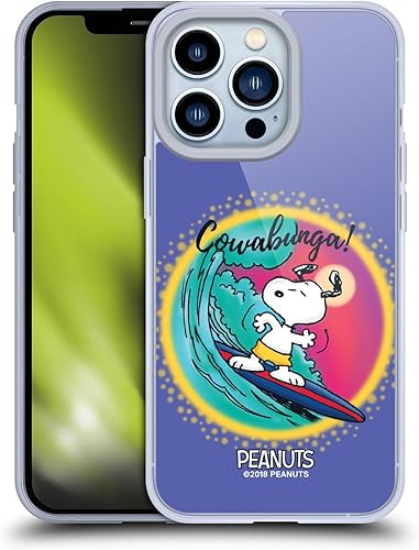 Vista 220 de Head Case Designs Funda de gel suave con licencia oficial de Peanuts I Love Pattern Snoopy Boardwalk Airbrush compatible con Apple iPhone 15