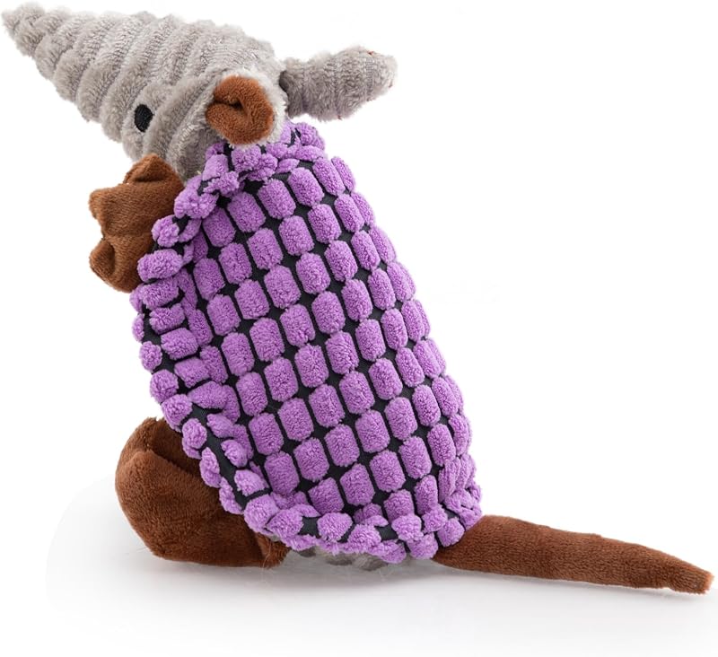 Brinquedo de Pelúcia com Apito para Cães Pequenos e Médios Hollypet Armadillo 20,32 cm