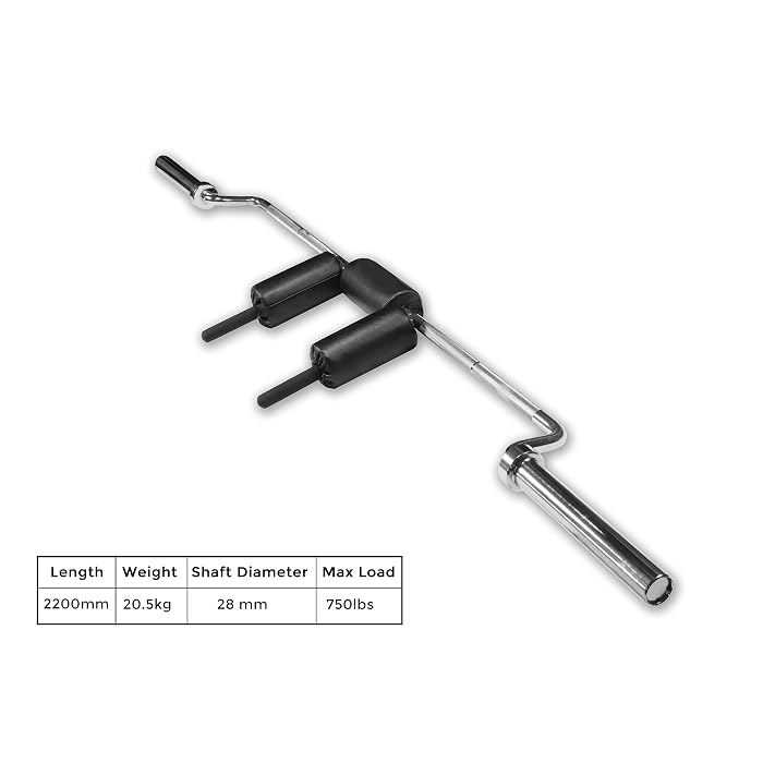 Powerlifter Rod Buy BullrocK Safety Squat Bar Olympic Barbell 7 feet Men 2200mm 20kg ...