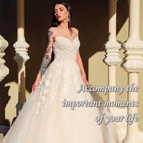 Vista 6 de Falda larga de satén para mujer, con encaje y media pierna, para vestidos, lencería, falda larga, Blanco