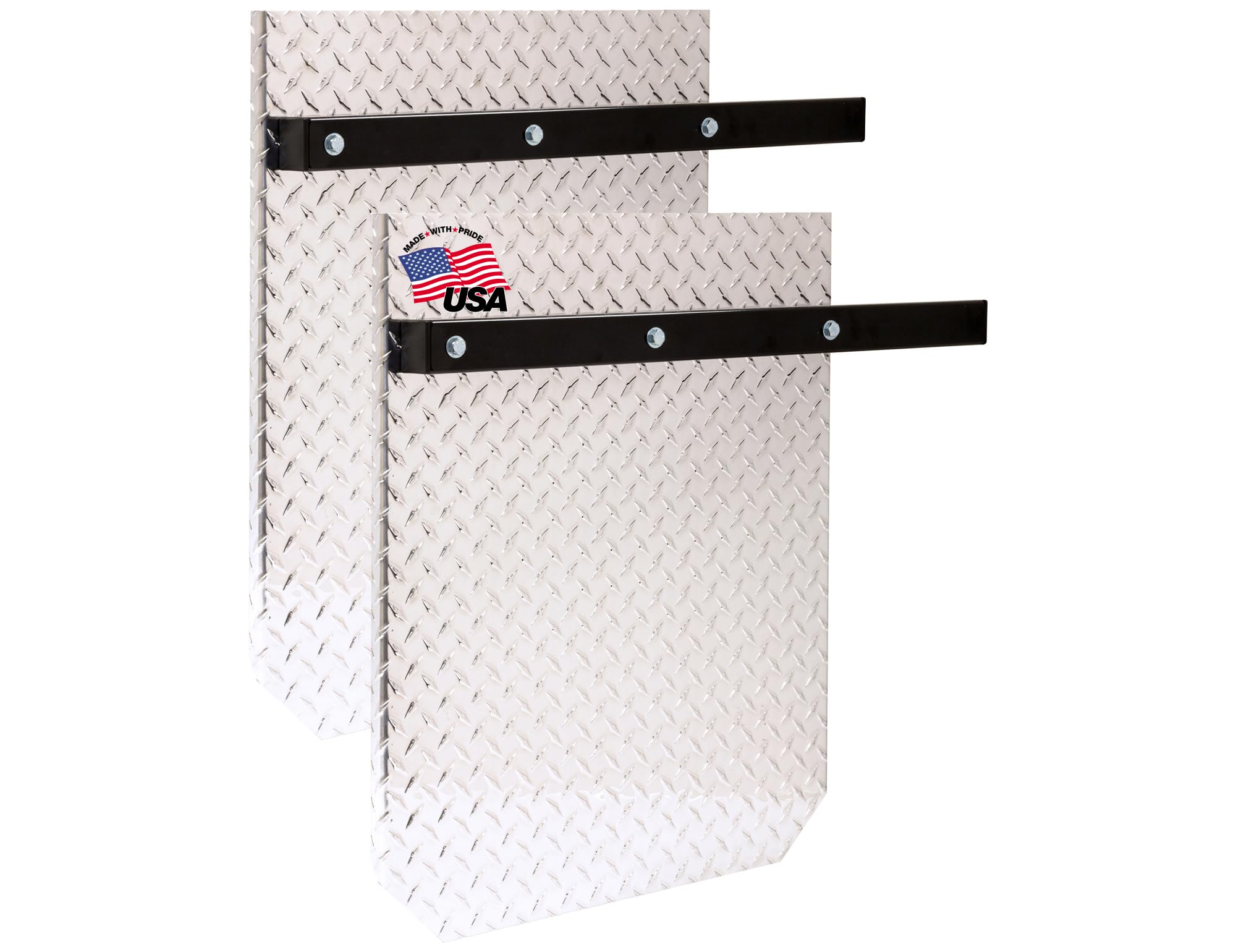 Aluminum Diamond Tread Splash Guards 22x28 Inch