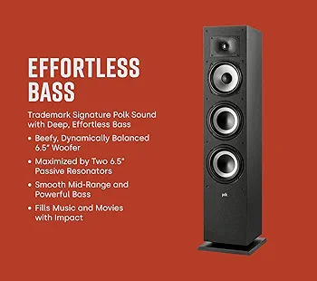 Amazon.com: Polk Monitor XT60 Tower Speaker - Hi-Res Audio