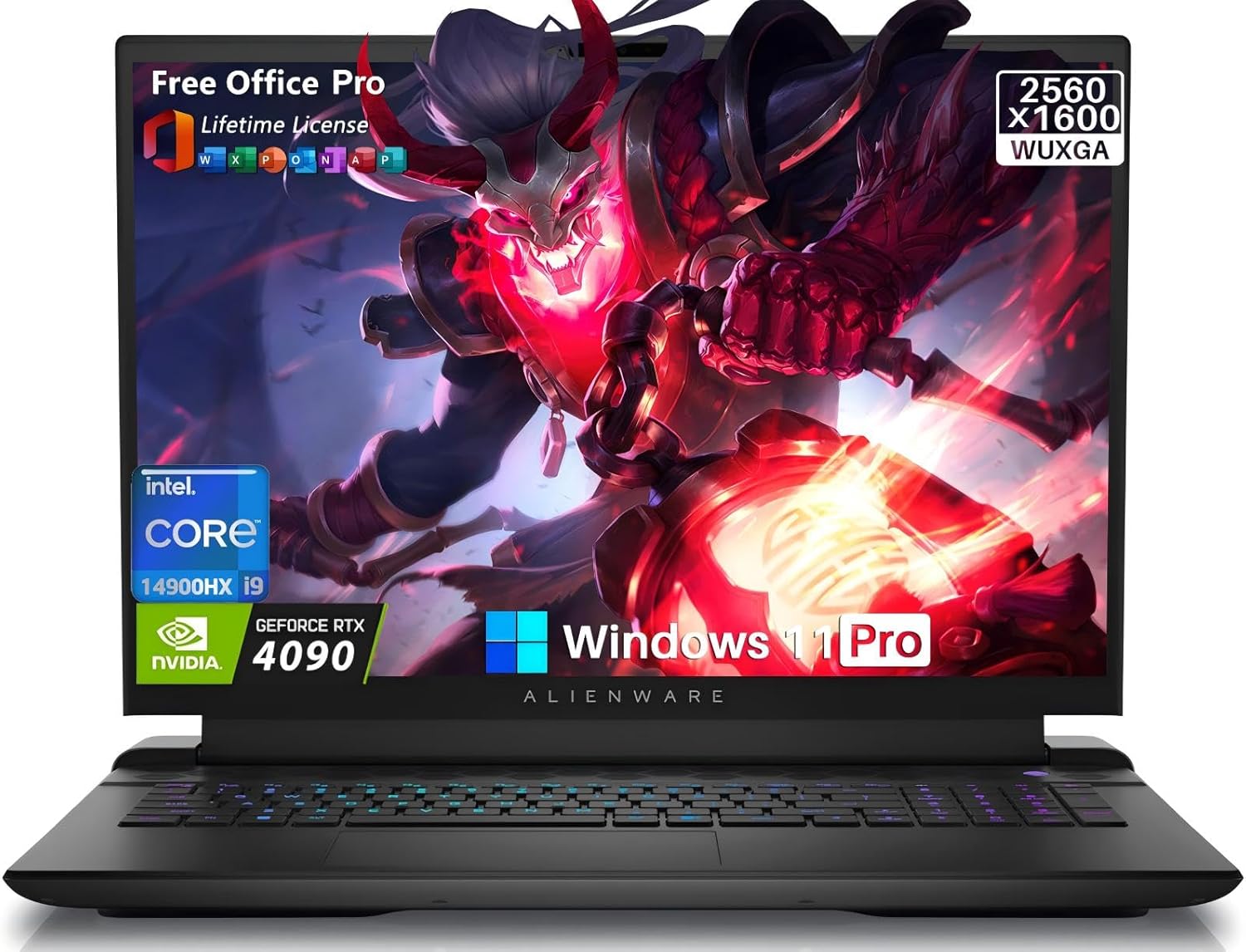 Dell Alienware M18 R2 Gaming Laptop computer, GeForce RTX 4090 16 GB, 18″ QHD+ 165Hz, 14th Gen Intel i9-14900HX, 64 GB DDR5, 8 TB SSD, FHD Digital camera, WiFi 7, Per-Key RGB Backlit KB, Win 11 Professional, Lifetime Workplace