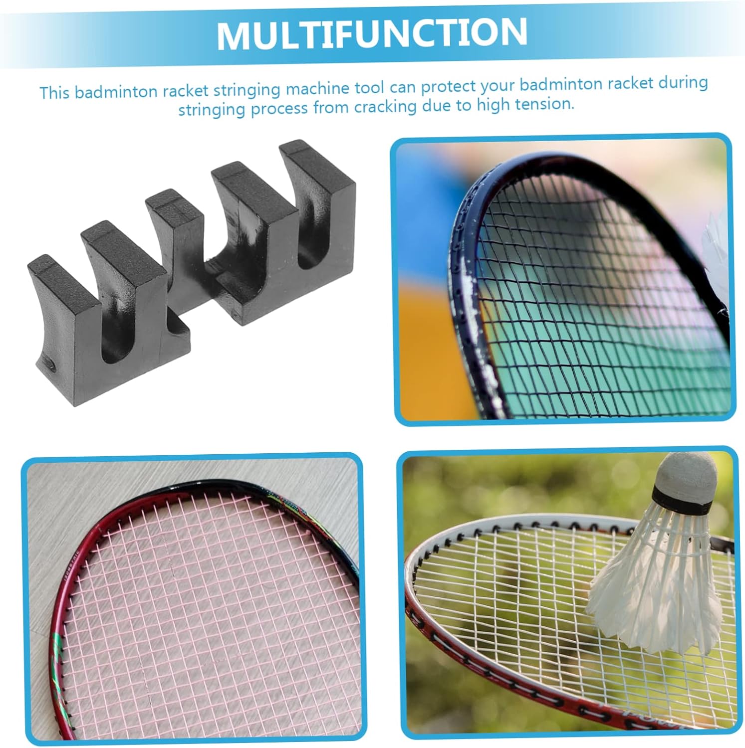 Badminton Pressure Reducer Badminton Threading Adapter Badminton Racket Load Spreader ing Machine Load