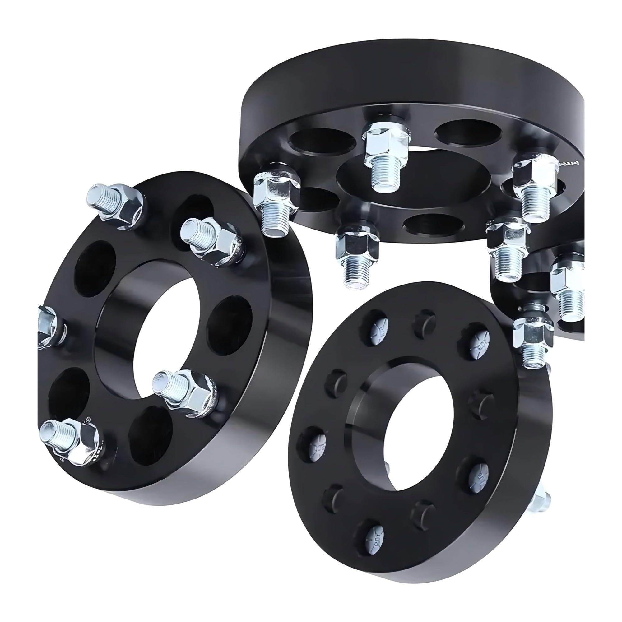 Entretoises de roue 5x150 robustes 50mm noires pour élargissement de voie de Toyota Land Cruiser