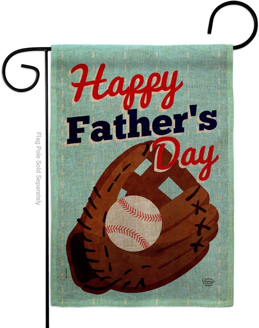 Father's Day Game Burlap Garden Flag - Family Dad Daddy Papa Grandpa Best Parent Sibling Relatives Grandparent - House Decoration Banner Small Yard Gift Double-Sided Made In USA 13 X 18.5