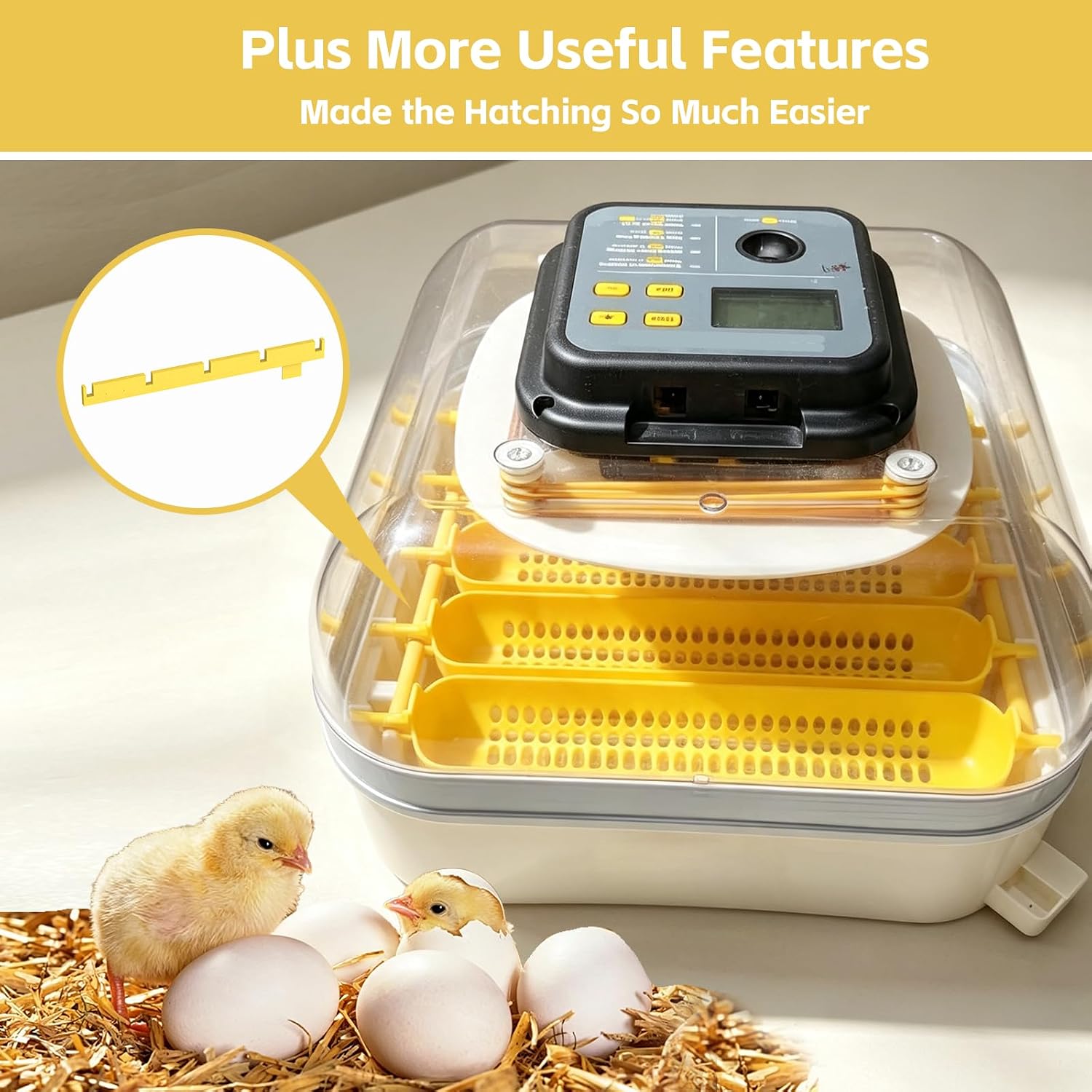 Egg Turner Support Bars (2-Pack) Compatible with Maticoopx 30 Incubator