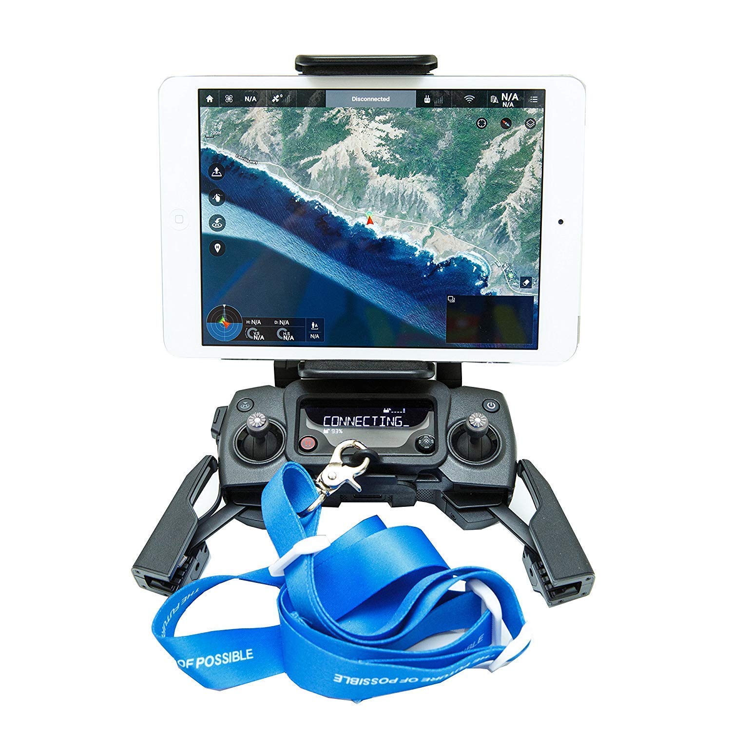 Soporte de dispositivo de control remoto para DJI Mavic 2 Pro Mavic Mini, Zoom, Mavic Air, Spark, Mavic 1, Mavic Pro Enterprise plegable de 4 a 10 pulgadas para teléfono tableta de teléfono 6