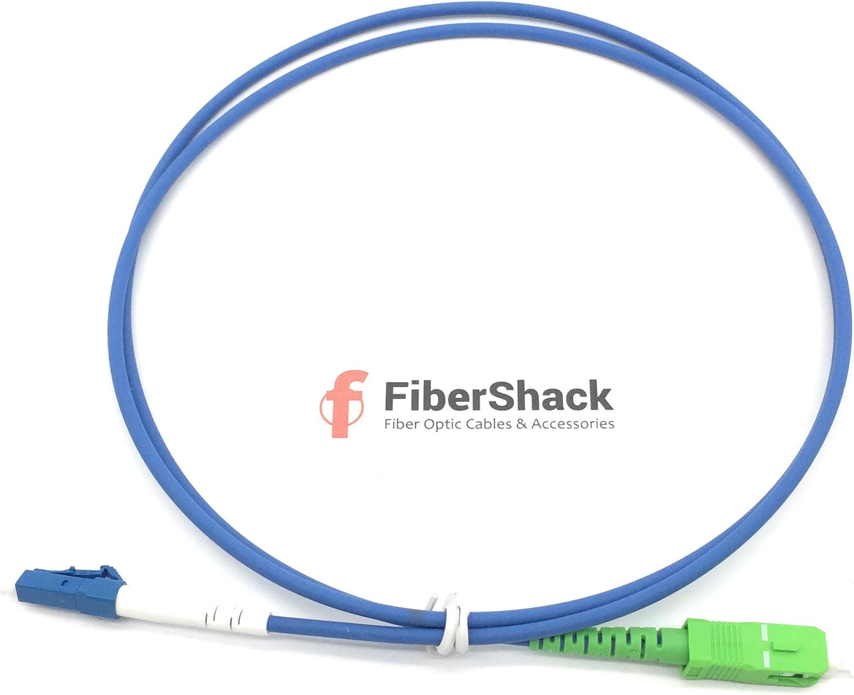 Armored Single Mode Simplex Fiber Optic Cables - SC/APC, UPC, FC, LC, SC, ST - SM SX (1M, SC/APC to LC)