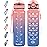 Enerbone 32 oz Drinking Water Bottle with Times to Drink and Straw, Motivational with Carrying Strap, Leakproof BPA & Toxic Free, Ensure You Drink Enough Water for Fitness Gym Outdoor