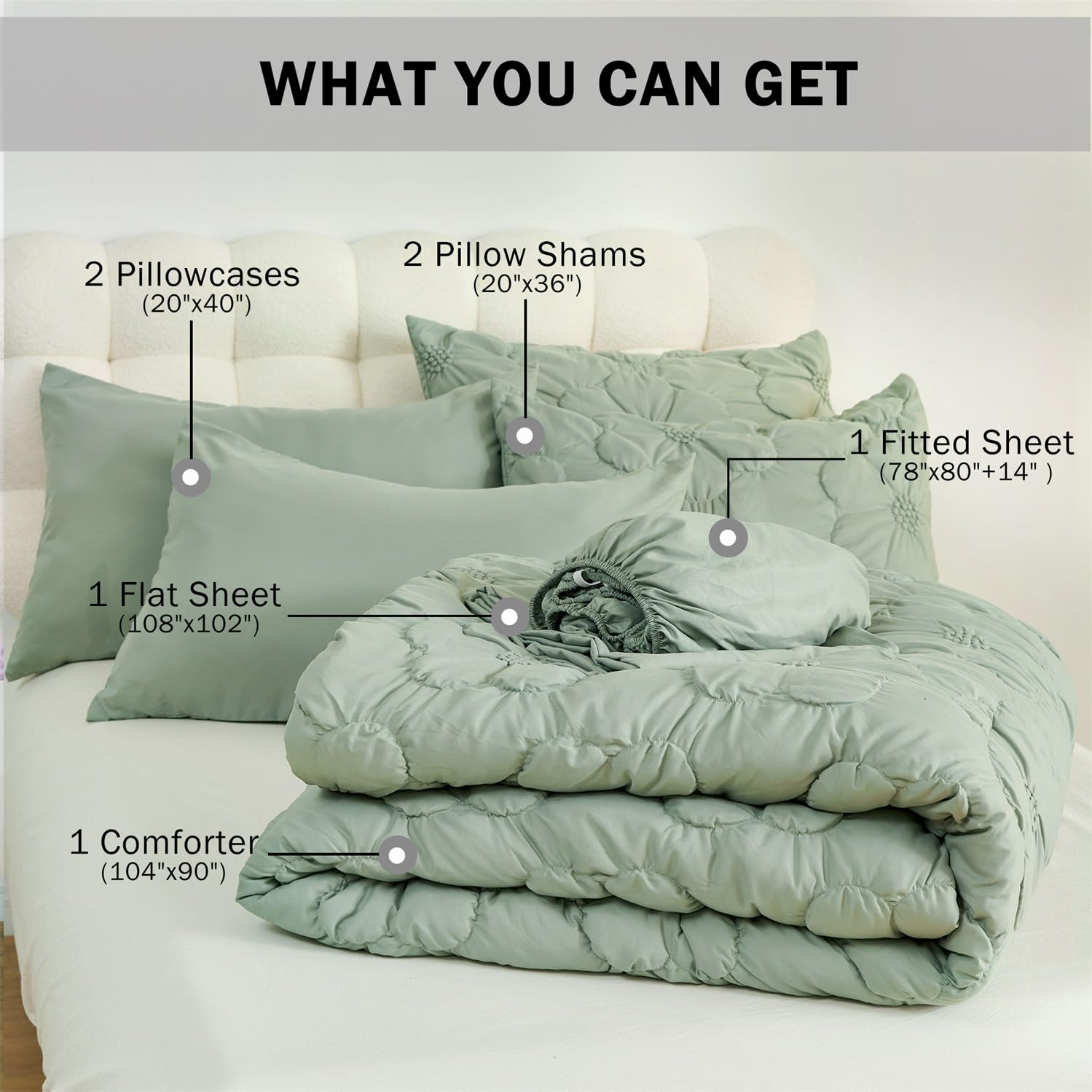 Set di biancheria da letto per letto king size, per tutte le