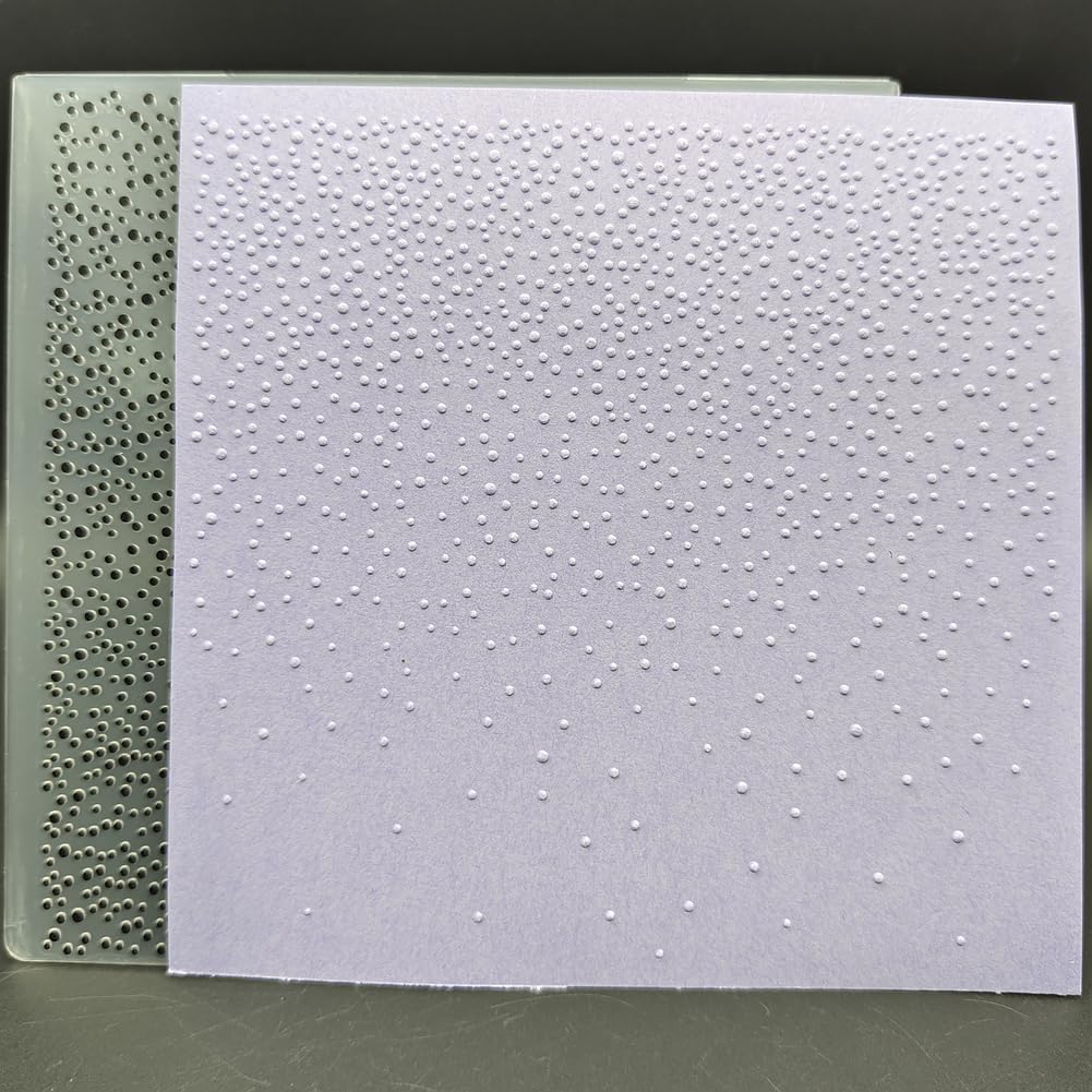 3 Pcs of Plastic Embossing Folder 6x6 Inch Christmas Snowflakes Pattern Paper Crafts Plastic Textured Impressions for Card Making Scrapbooking