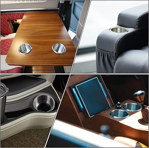 Miniatura 2 de Goture Soporte de bebida de acero inoxidable con drenaje Marine Boat Rv Camper Rod