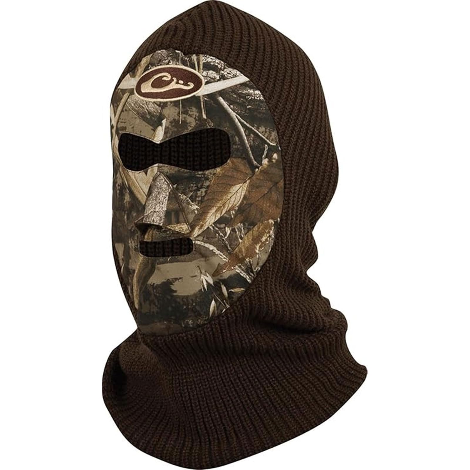 Drake Waterfowl Unisex LST Face Mask - Warm Stretch-Fit Heavyweight Fleece & Poly-Knit Camo Outdoor Hunting Balaclava, OSFM, Realtree Max-5