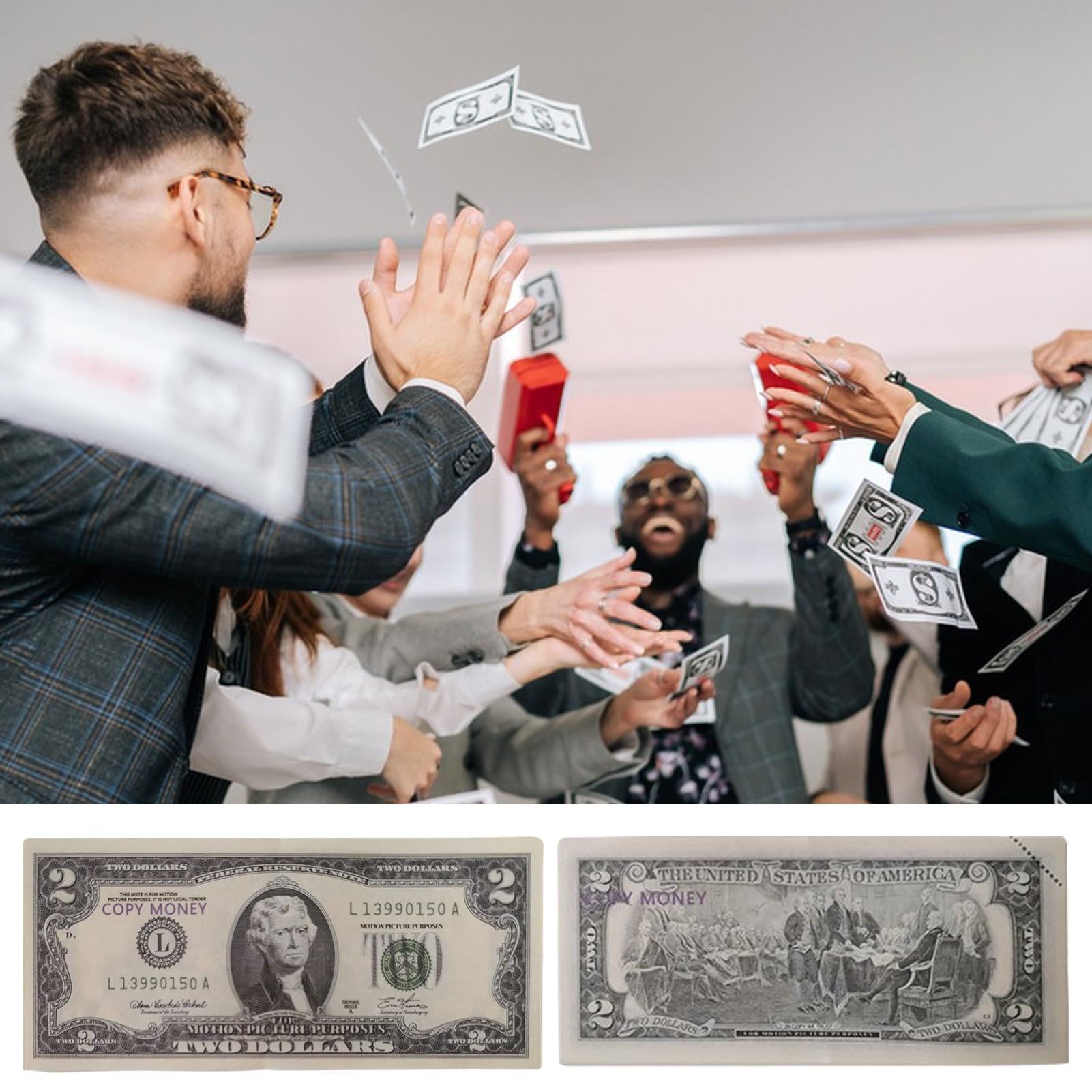 Faux billet Prop | Prop Film Dollars Faux - Argent Faux Jouets, Jeux de Rôle pour Toute La Famille