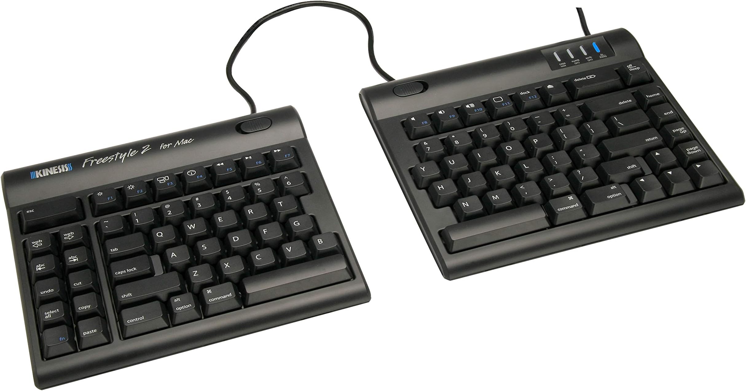 Freestyle2 USB Keyboard for Mac (9" Standard Separation), Black