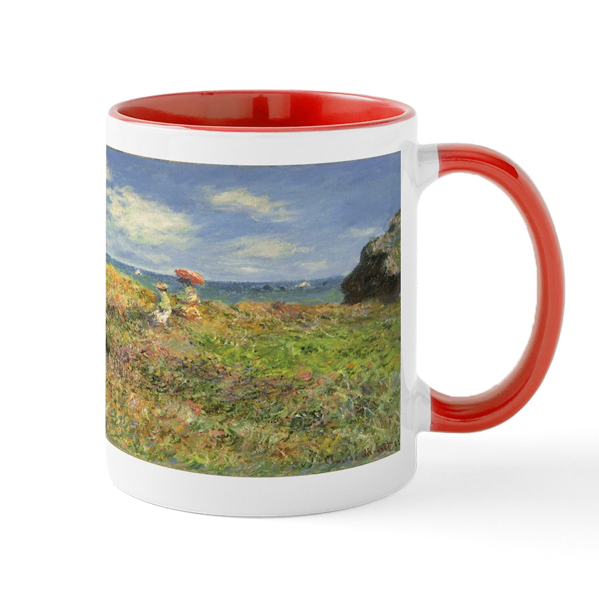 CafePress Claude Monet, Cliff Walk At Pourville Mug 11 oz (325 ml) Ceramic Coffee Mug