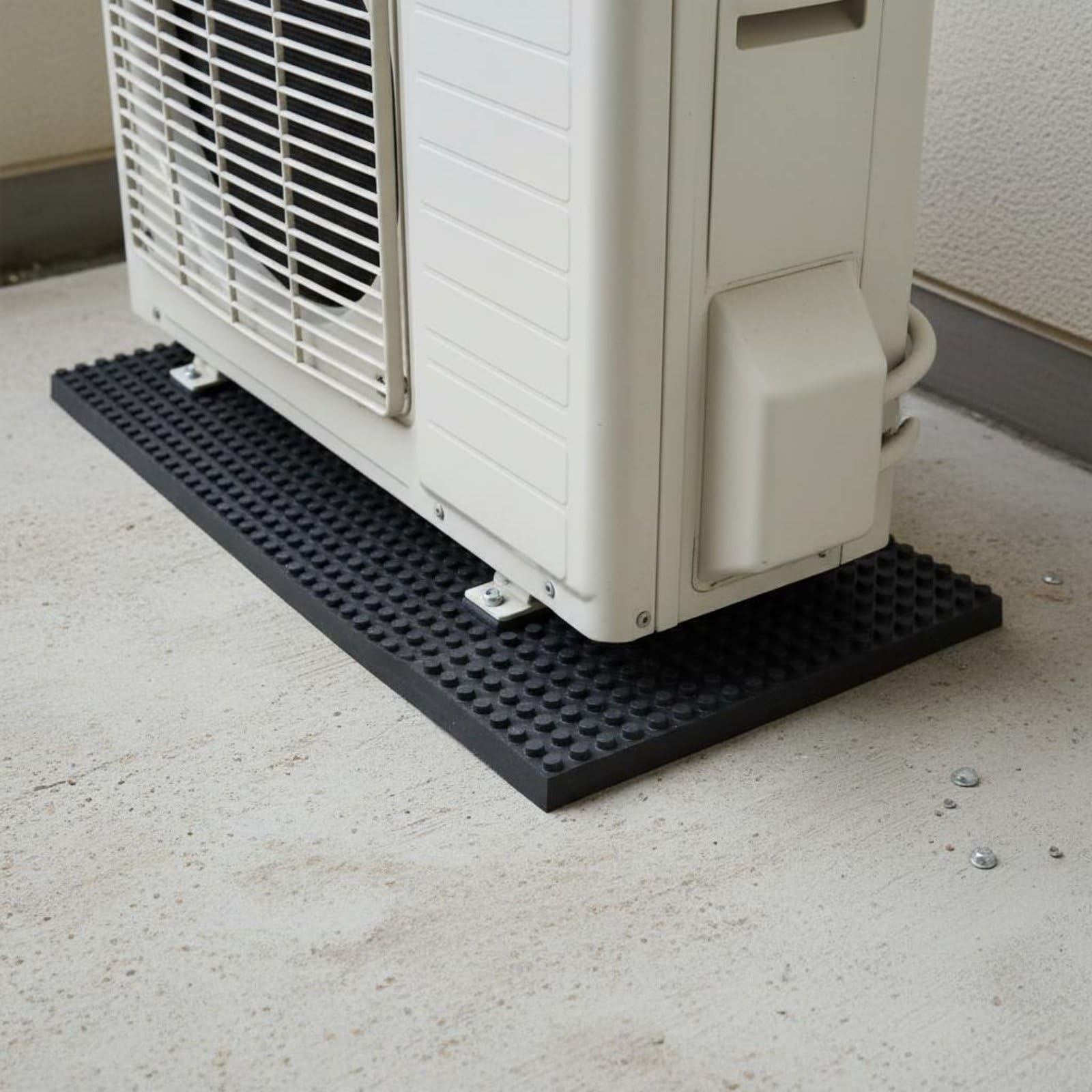 Gralara Almohadilla Antivibración Cojín Antigolpes Bloque de Goma Base Sólida Resistente a Temperatura Adecuada para Aire Acondicionado Modular Compresores , 600 400 16mm , 1 PC Partícula