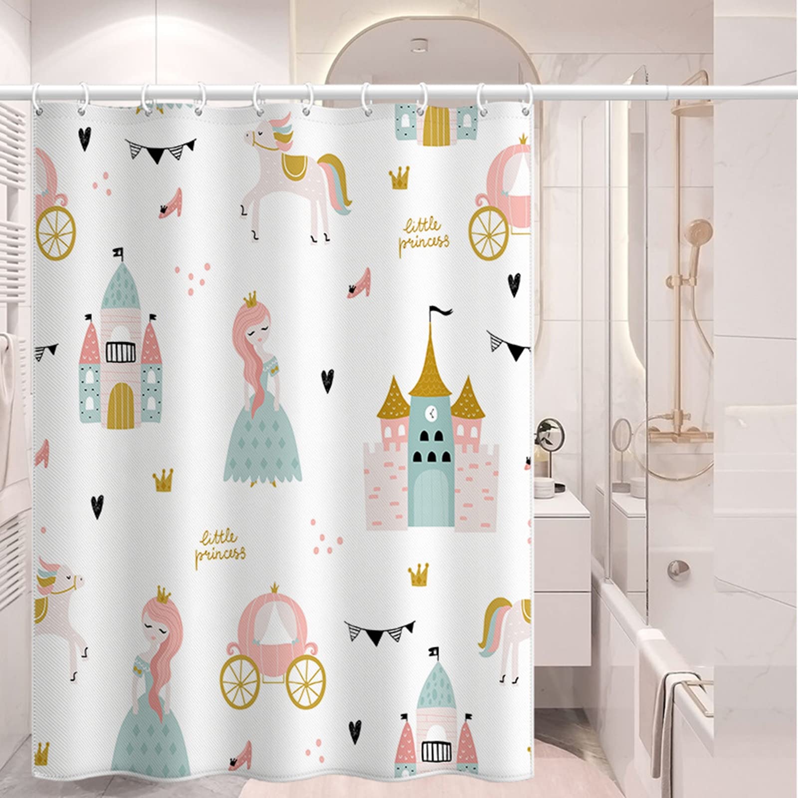 Rideau douche 200x200cm polyester KnSam salle de bain anti-moisissure