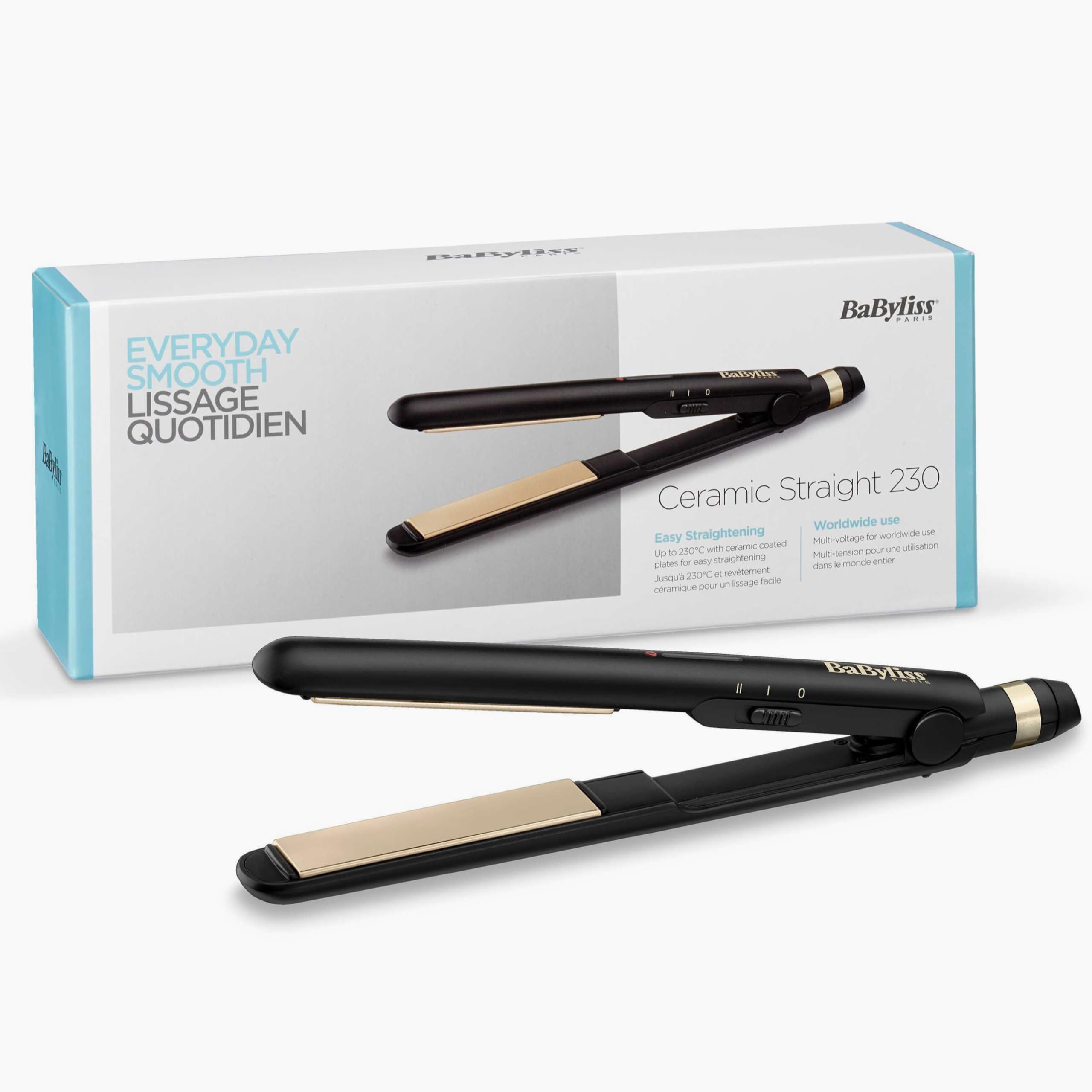 Sovob Babyliss - Ceramic Straight 230 Straightener, Black