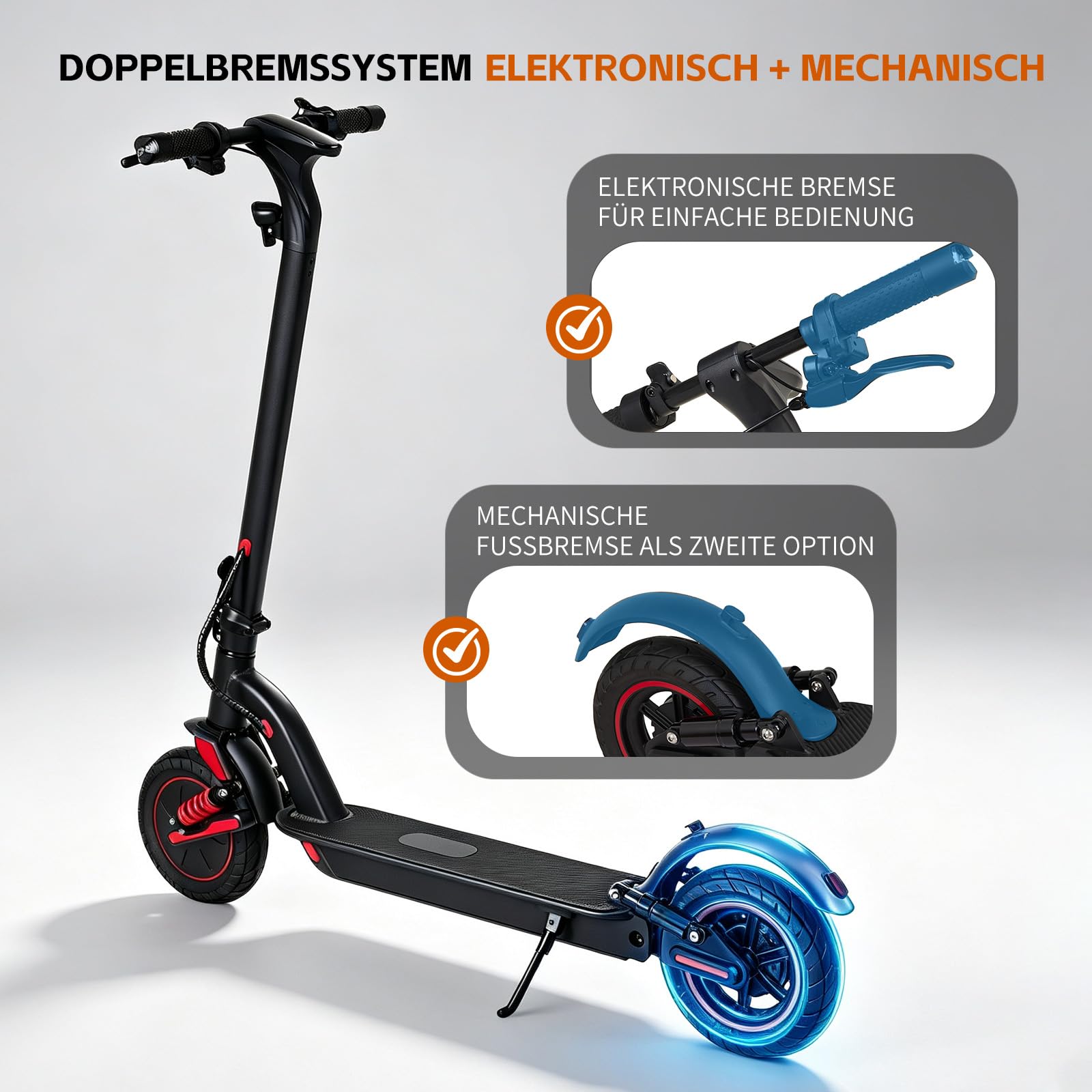 Trottinette Électrique pour Adultes, Moteur 350W, Autonomie 25–30 km, Batterie 36V 10,4Ah, Double Frein et Double Amortissement, Écran LED avec APP, Trottinette Pliable