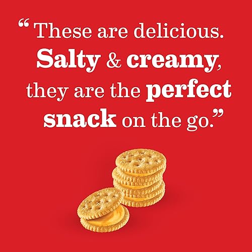 Vista 12 de RITZ Galletas tipo sándwich de queso, 20 paquetes de bocadillos (6 galletas por paquete)