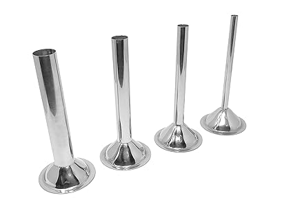 Stainless Steel Sausage Stuffing Tubes for Meat Grinder (Set of 4) (#22)