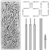 250 Pack Double-Headed Skirting Nails With Sleeve Tool - Double Sided Nails for Wood, Traceless Invisible Screws Seamless Solid Wood Baseboard