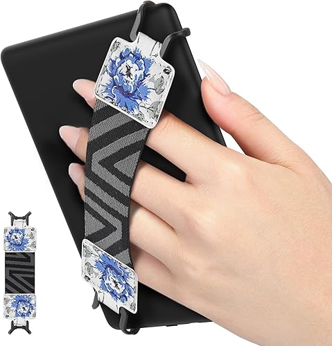 Miniatura 31 de MoKo Correa de mano de seguridad para tablet eReader/Fire de 6-8", Kindle/Kobo/Voyaga/Lenovo/Sony Kindle E-Book Tablet, correa de mano elástica
