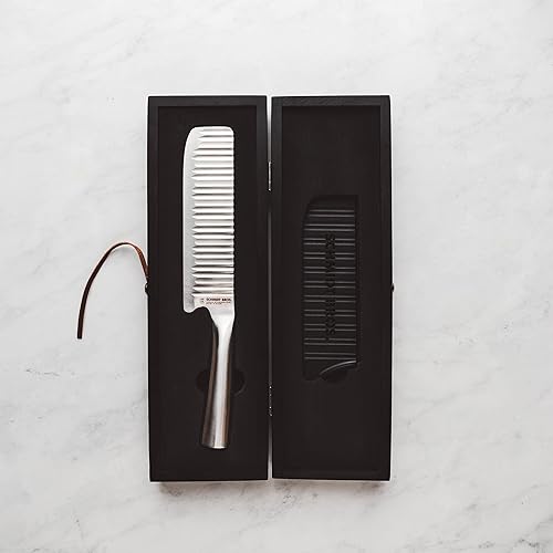 Miniatura 2 de Schmidt Bros. Evolution - Cuchillo Nakiri de 7 pulgadas, cubiertos de acero inoxidable alemán de alto carbono en una caja de regalo de madera