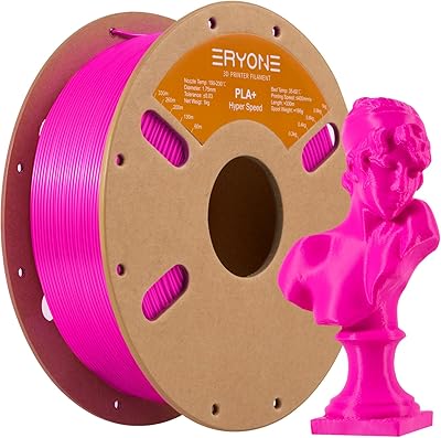 20 – ERYONE High Speed PLA Plus Filament 1.75mm +/- 0.03mm, Rapid Filament PLA+ for Fast Printing, 30-500mm/s 3D Printing Filament Fit Most FDM P…