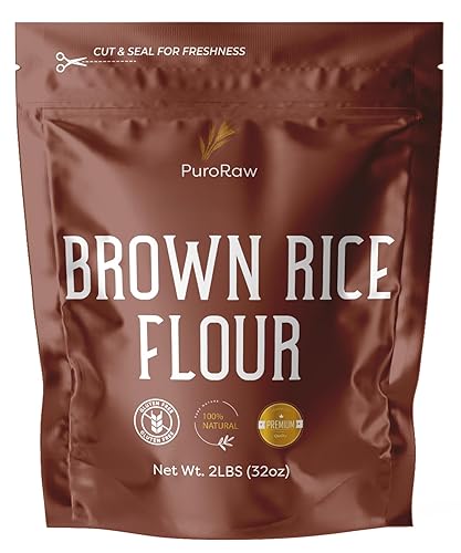 Harina de arroz integral 2 libras harina de arroz integral de alta calidad sin gluten harina de arroz para hornear harina de arroz integral fina