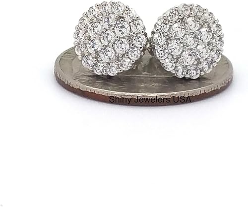 Miniatura 7 de Pendientes para hombre de plata helada, oro rosa, negro u dorado dorado