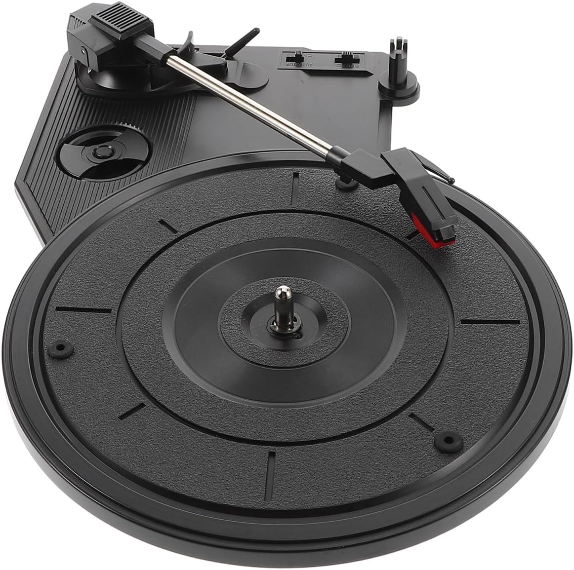 Toddmomy Retro Vinyl Record Player Movement Turntable Stylus Elegant Phonograph Design for Music Lovers Low Noise Playback for Home Decor and Collectors