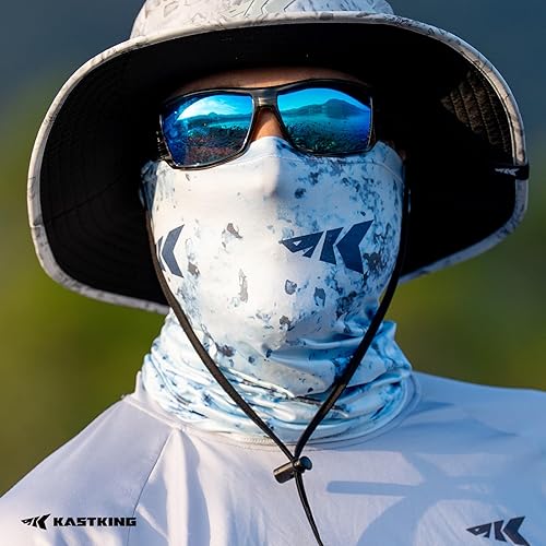 Miniatura 8 de KastKing La Sal - Polaina de cuello UPF 50+, pasamontañas, polaina de cuello para hombres y mujeres, protector facial para pesca, senderismo