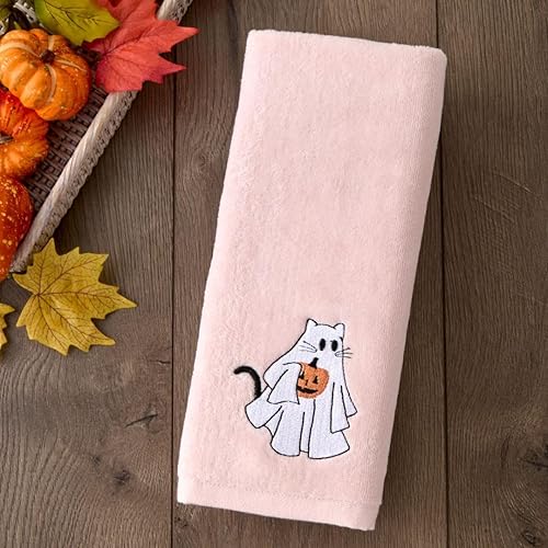 Vista 36 de SKL Home de Saturday Knight Ltd. - Juego de toallas de mano Boo, color naranja, paquete de 2 Boo,Naranja,Vuelo de Luna