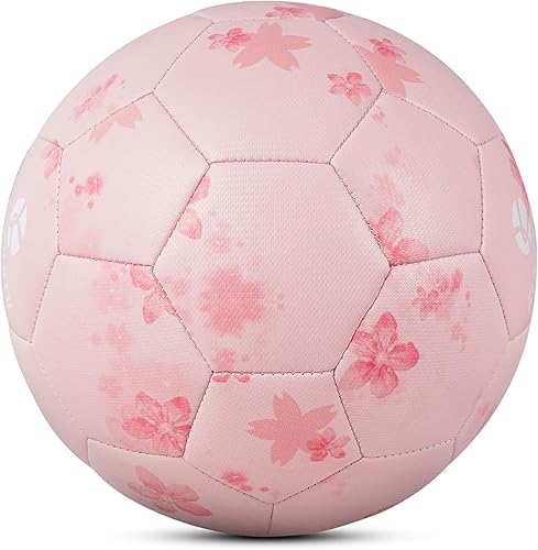 Miniatura 8 de Kuangmi Balón de fútbol, pelota de partido de tamaño oficial 5, jugadores de fútbol para jóvenes, adolescentes y adultos, entrenamiento deportivo al