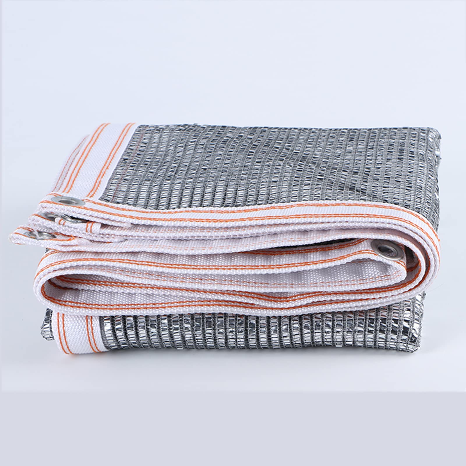 KLGFBDC Aluminet Shade Cloth 55% Sunblock UV Resistant Outdoor Mesh with Grommets for Patio Plants Flowers 6x6m (19.69x19.69ft)